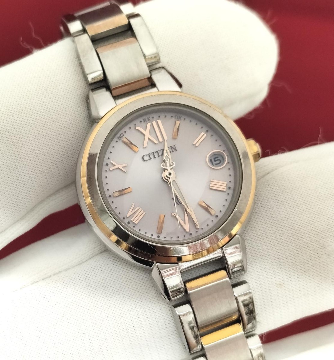 CITIZEN XC エコドライブ H058-T016553 デイト ラウンド 楽天