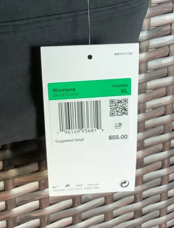 NIKE Training Sports Bra Black Dri Fit Womens XL NWT - Image 3 of 3