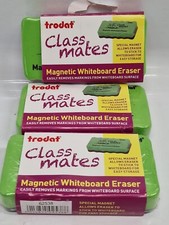 Magnetic Whiteboard Eraser for school teacher classroom pack of 3 Trodat brand