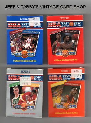 NBAグッズまとめ売り 1990 NBA HOOPS Series 1 Collect-a-Book Boxes 1-4 COMPLETE