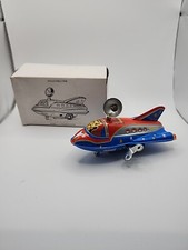 Vintage Old Space Tin Tory MS 287 Space Ship Wind Up China