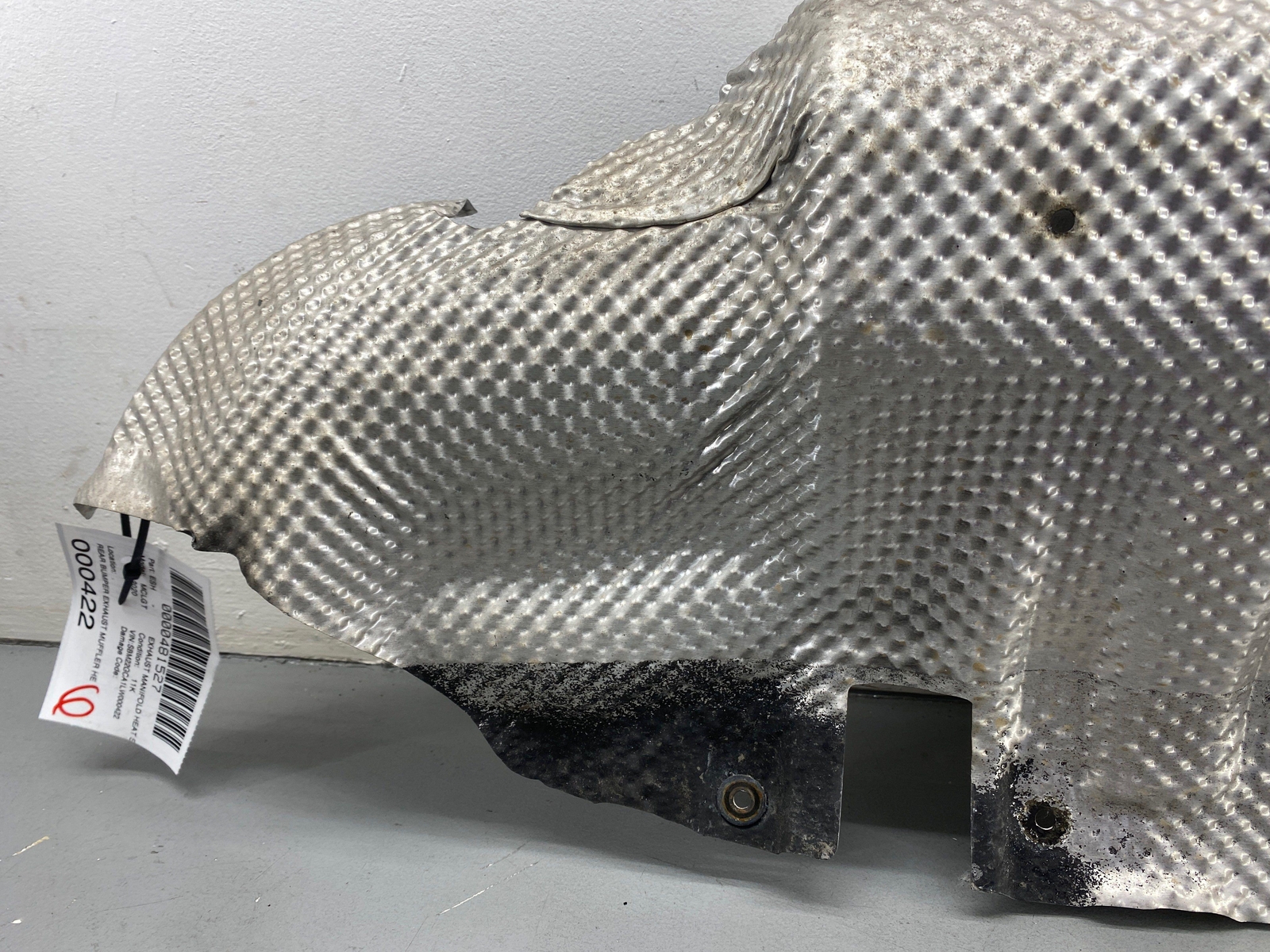 2020-2023 MCLAREN GT REAR BUMPER EXHAUST MUFFLER HEAT SHIELD 22EA058GP OEM 2021