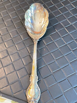 Vintage Holmes & Edwards Deep Silver Silver Fashion Solid Serving Spoon & Fork