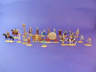 Plats d'étain - Zinnfiguren - Rare procession à l'age de