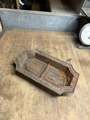 Antique C Blake Boston Mass Cast Iron Hall Tree Umbrella Stand Drip Pan Tray USA - Image 1 of 4