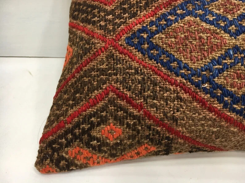 12x20 Pottery Barn Throw Kilim Pillow Cover Handmade Turkish Pillow