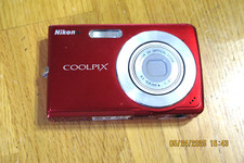 Nikon COOLPIX S200 7.1MP Digital Camera - Red, for parts or repair