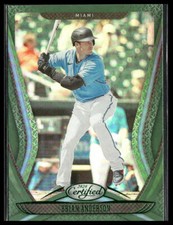 Brian Anderson #29 2020 Panini Chronicles Certified Green Miami Marlins