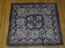 LOT OF 6 LIGHT WEIGHT SUMMER NAVY 20" SQUARE BANDANAS 0622