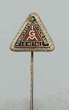 IGM - Metalworkers Union, metal industry Bundesrepublik Deutschland vintage pin