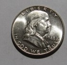 1948 Franklin Half Dollar - Nice Bu Condition / Nice Bell Lines - 152Su