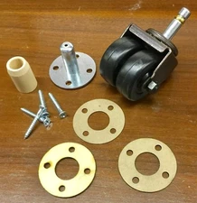 Faultless Double/Dual Rubber Wheel Piano Caster Kit w/Hardware & Tech Support