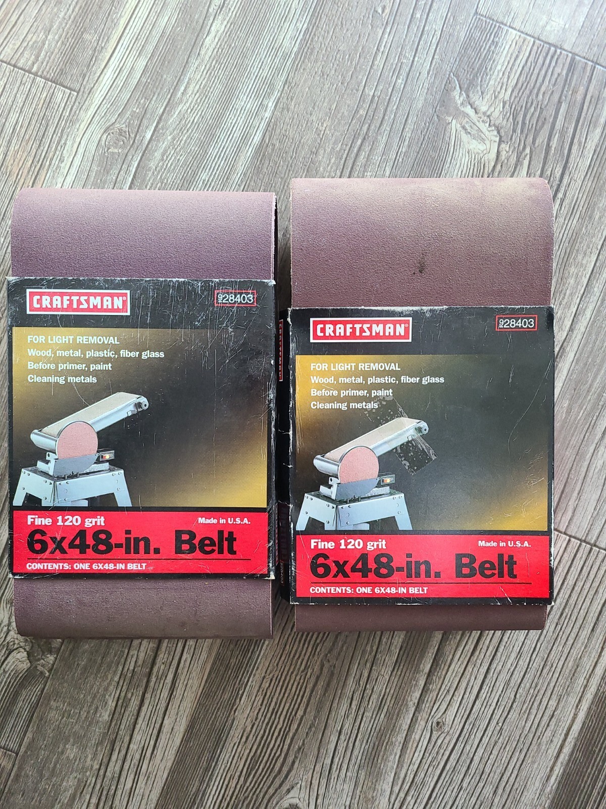 Craftsman Belt Sander Belt 6x48 inch Fine 120 grit NOS no. 928403