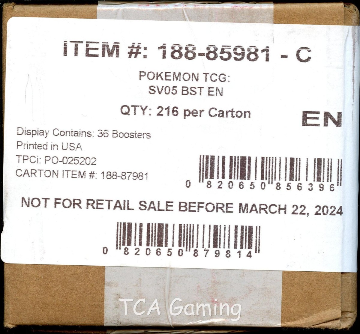6x SV Temporal Forces SEALED Booster Boxes (CASE of