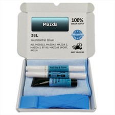 Lackstift f&uuml;r Mazda Blau GUNMETAL BLUE 38L MAZDA3 2 3 BT 50 SPORT AXELA Stift