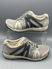 Dansko Henriette Suede Women  s 36 US 6 Grey Fabric Bungee Tie Shoes Worn Once 