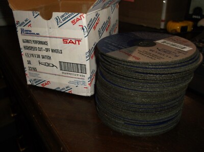 LOT OF 46 UNITED ABRASIVES SAIT 23165 HIGH SPEED CUT OFF WHEELS (248-1)