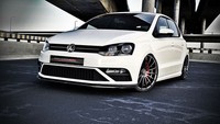 Schwarze Spoilerlippe FüR VW Polo V 5 6R MK5 GTI Front Spoiler Diffusor Schwert