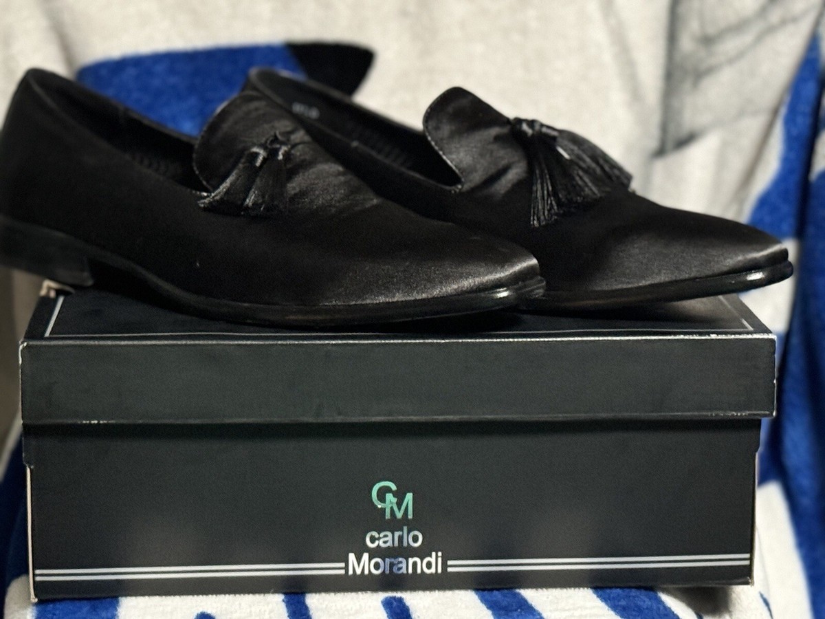 Carlo Morandi Tasseled Satin Smoking Shoe | eBay