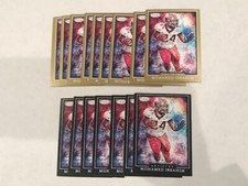 Lot (17) MOHAMED IBRAHIM 2022 Sage Low Series Football ARTISTRY 10 Gold 7 Base