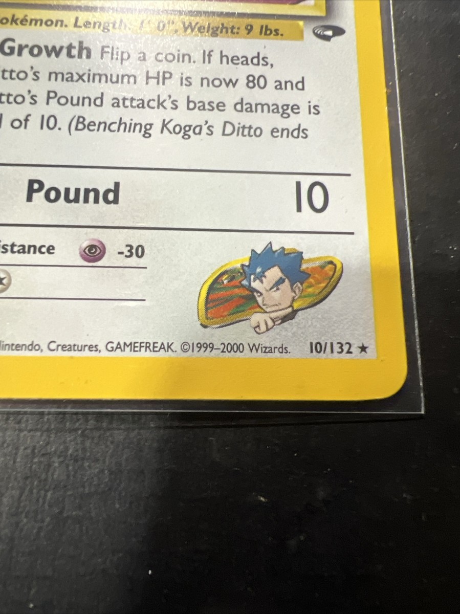 Pokémon TCG Koga's Ditto Gym Challenge 10/132 Holo RARE | eBay