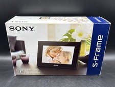 Sony DPF-D70 7" Black Photo, Clock, Date Digital S Frame w/Remote Adapter TESTED