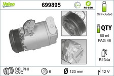Kompressor Klimaanlage VALEO RE-GEN - AT 699895 für OPEL 12V ASTRA ZAFIRA T98 CC