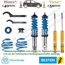 Bilstein B14 Fahrwerk 30-50mm, 20-40mm Tieferlegung für Opel Corsa A CC S83 82-9
