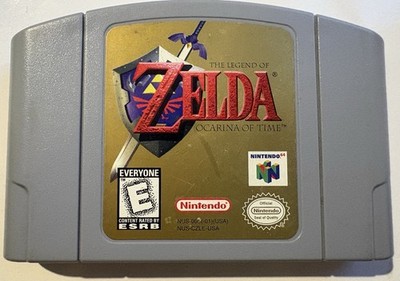 V1.0 Zelda Ocarina of Time N64 (Grey) - RARE V1.0 ROM 0 NO Patches - AUTHENTIC