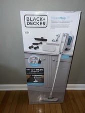 BLACK+DECKER Steam Mop with 2 Attachments and Wall Mount Corded BHSM15FX10