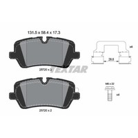 Textar BremsbeläGe Bremsbelegsatz Hinten FüR Land Rover Range