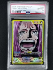 Jewelry Bonney (100) (Alternate Art) OP13-100 Carrying On His Will Foil - PSA 10