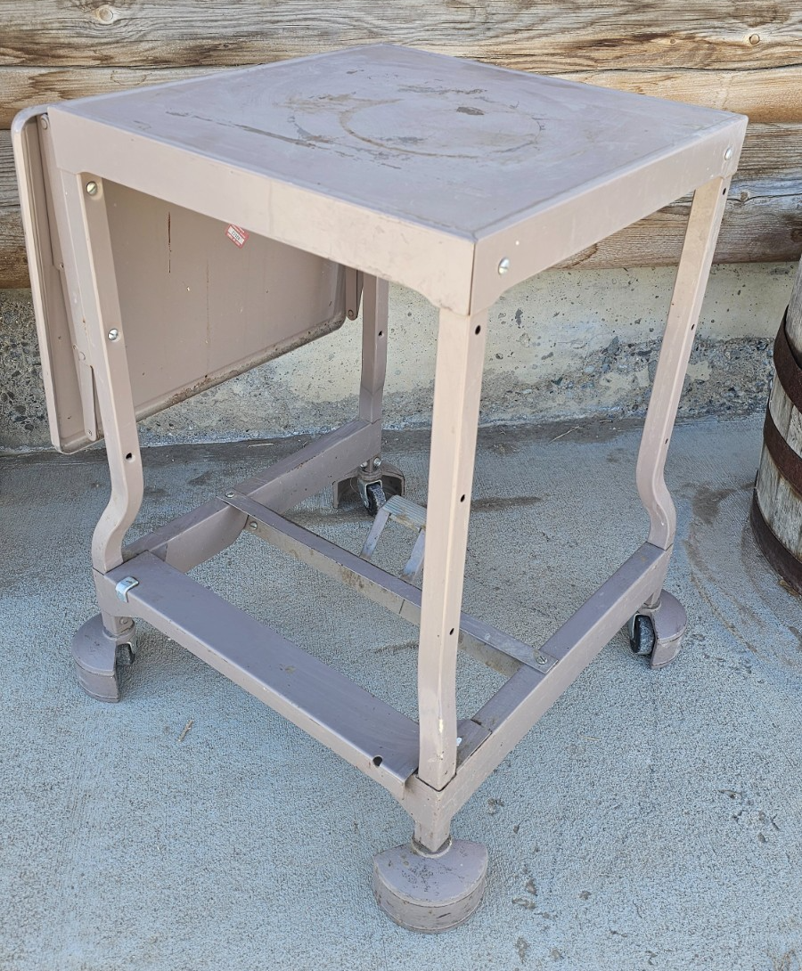 Vintage Tiffany Stand Co. Drop Leaf Typewriter Desk, Table Stand