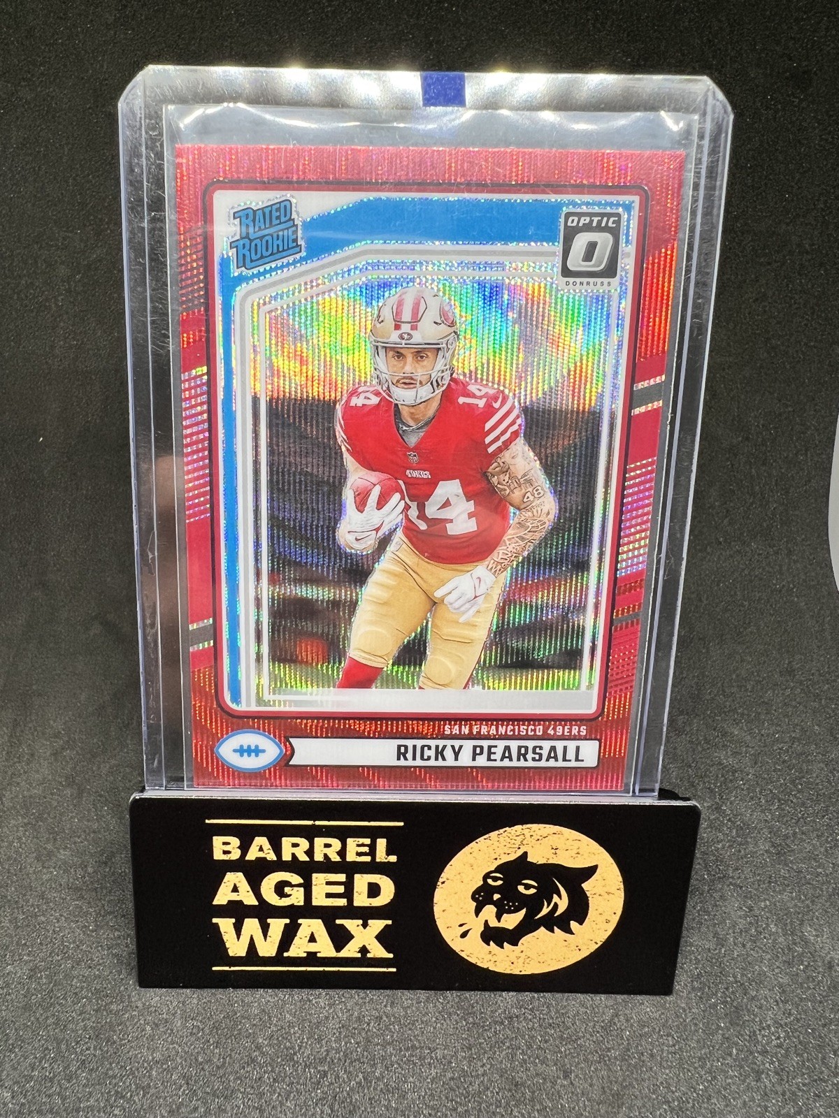 2024 Panini Donruss - Ricky Pearsall #318 Optic Preview Red Wave Prizm (RC)