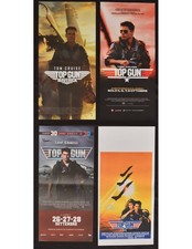 lotto 4 locandine TOP GUN tom cruise Kelly McGillis Scott Aviazione moto aereo B