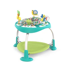 Bounce Bounce Baby 2-In-1 Activity Center Jumper & Table - Playful Pond (Green),