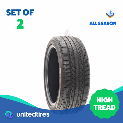 Set of (2) Used 225/45R18 Yokohama Avid Ascend LX 95V - 8.5/32