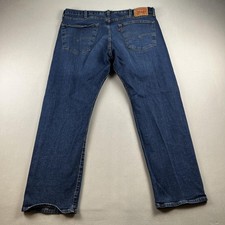 Levis 501 Jeans Mens 40x30 Blue Denim Original Straight Leg Dark Wash Red Tab