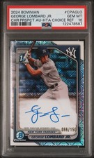 2024 Bowman Chrome 1st Bowman George Lombard Jr. HTA Choice Ref Auto /150 PSA 10