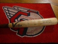 Jose Devers JR Game Used Victus Bat CLE. GUARDS/Lake County Cap. Bad Break. Axe