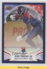 2017 Upper Deck USA Football Blue Border Kary Vincent Jr #99 READ kr0