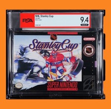 PSA 9.4A+ NHL Stanley Cup Hockey SNES Super NES Nintendo NEW Graded WATA CGC VGA