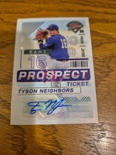 2025 Panini Prospect Ticket - Tyson Neighbors Holo Signature #65 AUTO