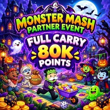 Monopoly_Go Monster Mash Partners Evento 24 Horas Ranura de Transporte Completa