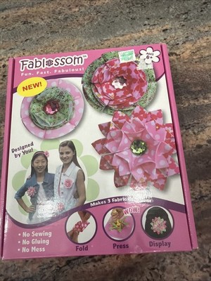 Fablossom Craft Kit: Design & Create Fabric Flowers for Headbands & More 3 Extra
