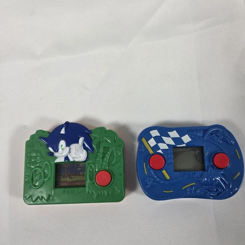 Set Of 2 Mcdonalds SEGA Sonic the Hedgehog Handheld Games 2003 Retro Mini Decor