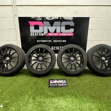 Ford Fiesta 17 inch 4 stud Multi Spoke set of 4 Wheels Gloss Black 4x108
