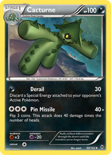 POKÉMON TCG CACTURNE REVERSE HOLO 88/162 UNCOMMON BREAKTHROUGH LIGHTLY PLAYED