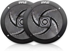 Pyle Marine Speakers 6.5" - 2 Way Waterproof  Weather Resistant, 240 Watt