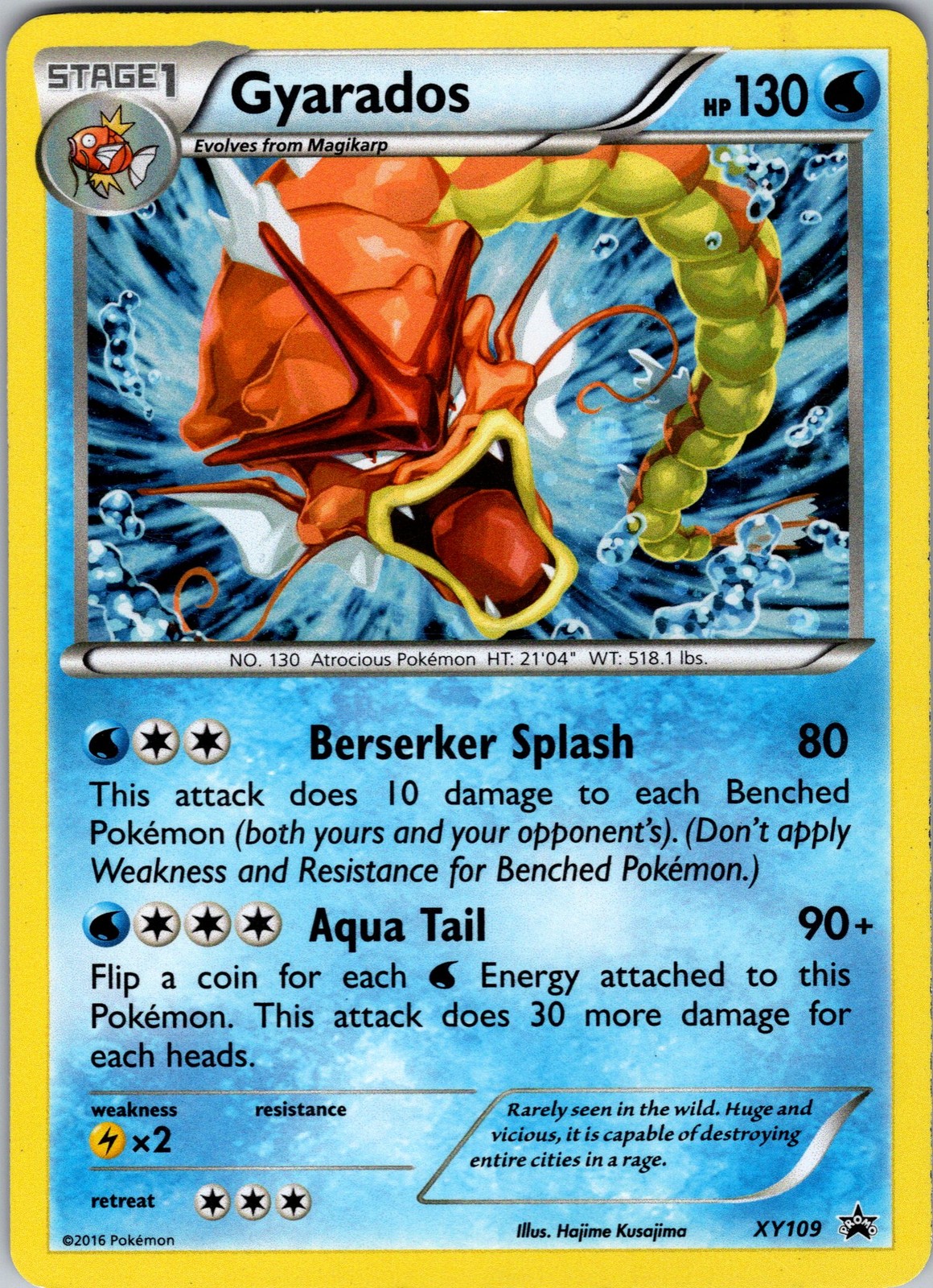 Gyarados - XY109 Promo XY Promos XY109 Near Mint - Pokemon TCG